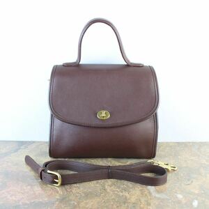 OLD COACH TURN LOCK LEATHER 2WAY SHOULDER BAG MADE IN USA/オールドコーチターンロックレザー2wayショルダーバッグ