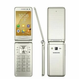 New Unlocked Samsung Galaxy Folder G1600 Dual SIM LTE Flip SmartPhone 海外 即決