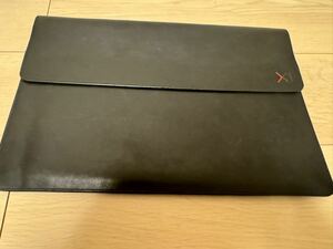 【1円スタート】Lenovo thinkpad x1 高級レザーケース