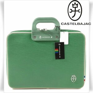 新品1円～★CASTELBAJAC カステルバジャック メンズ ビジネスバッグ トートバッグ グリーン A4 薄マチ MATIN2 マタン2 本物 ◆1221◆