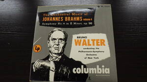 中古品　レコード　ブルーノ・ウォルター ブラームス交響曲第４番ホ長調