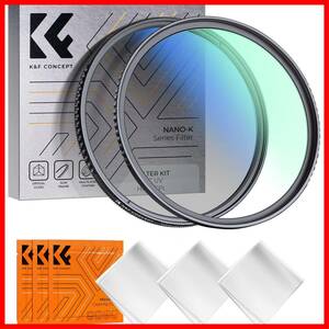 【新着商品】58mm PLフィルター+レンズ保護フィルターセット クリーニングクロス付き　AGC光学ガラス Concept 高透過