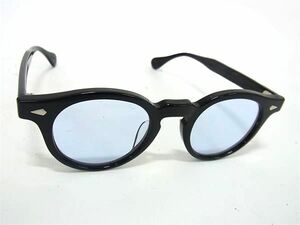 1円 ■美品■ JULIUS TART OPTICAL ジュリアスタートオプティカル PL-022A HAROLD サングラス メガネ 眼鏡 メンズ ブラック系 AW5485