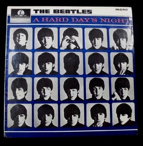 ●UK-ParlophoneオリジナルMono,w/First-Labels,EX-:EX Copy!! The Beatles / A Hard Day