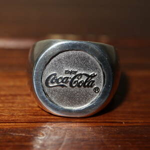 珍品　コカコーラ　Coca Cola　シルバー９２５　リング　／　指輪　コカコーラ　コーラ　アクセ　９２５