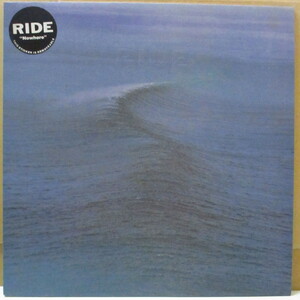 RIDE-Nowhere (UK オリジナル LP/レアステッカー付きエンボスざら紙ジャケ)
