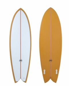 在庫処分スーパーセール!新品！大特価！ALOHA SURFBOARDS KEEL TWIN PU MUSTARD 6’0” 37.28L FCS2