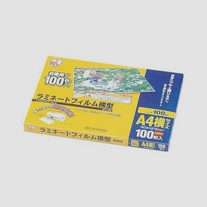 送料無料★アイリスオーヤマ ラミネートフィルム 横型 100μm A4 サイズ 100枚入 LZY-A4100