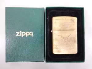 新品 未使用品 ZIPPO ジッポ 1932 1985 ダブルイヤー SOLID BRASS ソリッドブラス スカイダイビング 真鍮 ゴールド 金 ライター USA