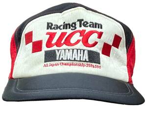 UCC YAMAHA Racing Team キャップ 中古品 (帽子 ヤマハ ビンテージ レトロ)