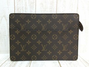 美品☆LOUIS VUITTON/ルイヴィトン：モノグラム ポシェット・オム M51795 セカンドバッグ 中古/USED/正規品/LV