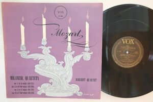英LP Barchet QUARTET Mozart - Milanese Quartets PL7480 VOX /00400