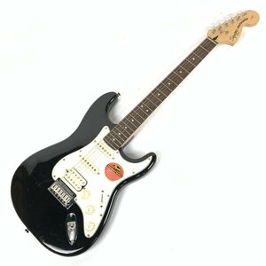 Squier by Fender スクワイア ストラトキャスター エレキギター シリアルNo.ICS11123324 黒系★簡易検査品