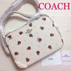 新品 未使用 コーチ てんとう虫 ショルダーバッグ  レディバグ COACH