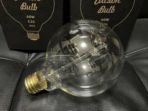 Edison Bulb Globe(M) 60W E26 100V 2個