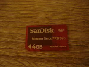 B★SanDisk メモリースティック PRO Duo 4GB ★送料84円