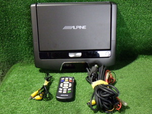 N224-49　アルパイン　TMX-R3000B　10.2インチフリップダウンモニター　リモコンセット　手渡し不可商品