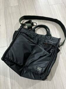 美品　PORTER / PX TANKER 2WAY VERTICAL TOTE BAG(M) ¥52,800税込