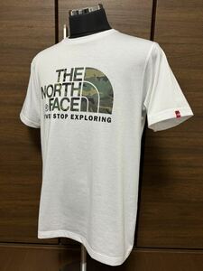 THE NORTH FACE(ザ・ノースフェイス） S/S CAMOUFLAGE LOGO TEE（カモフラージュロゴティー）NT31932 ホワイト XL 人気モデル！GOLDWIN