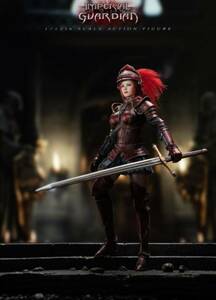 ○新品　1/12 女騎士　アクションフィギュア　赤鎧　TBLeague 帝国衛士 Imperial Guardian シームレス素体