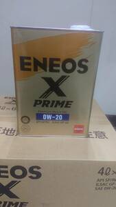 【送料込28,800円】１００％合成油 ”ＥＮＥＯＳ Ｘ ＰＲＩＭＥ ＳＰ/ＲＣ ０W-２０” ４Ｌ×６缶セット