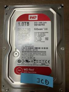 動作確認済 NAS HDD WD WESTERN DIGITAL Red 3.5インチ SATA 1TB WD10EFRX Crystal Disk Info 正常判定 データ完全消去[JCD]