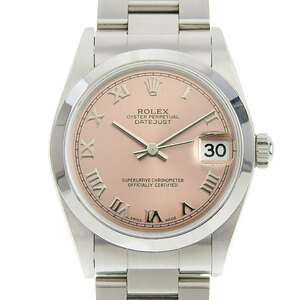 ロレックス ROLEX デイトジャスト ボーイズ 自動巻き 腕時計 SS ピンク文字盤 K番 2001年 78240 中古 新入荷 RO0267