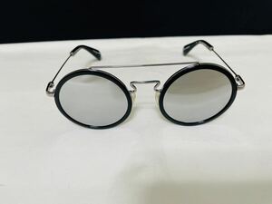 Yohji Yamamoto ヨウジ ヤマモト サングラス YY5010 001 未使用 美品 伊達メガネ ミラーレンズ