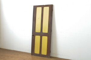 R-063685　アンティーク建具　レトロな雰囲気づくりが叶うドア1枚(扉、木製扉、玄関ドア)