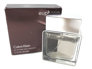カルバンクライン　Calvin Klein　ユーフォリア　euphoria　メン　men　オードトワレ　ナチュラルスプレー　50ml　残量：8割　YK‐1362
