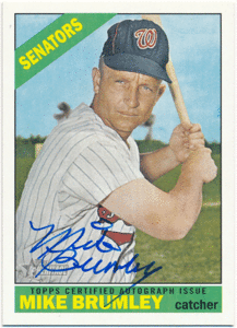 ☆ Mike Brumley MLB 2015 Topps Heritage Real One Signature Auto 直筆サイン オート マイク・ブルームリー