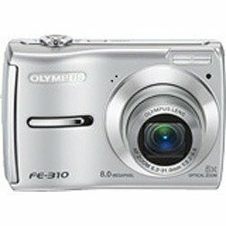 オリンパス デジタルカメラ FE-310 シルバー 800万画素 FE-310(中古品)