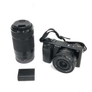 1円 SONY a6000 ILCE-6000 E 3.5-5.6/PZ16-50 OSS 含む ミラーレス一眼 デジタルカメラ C141124