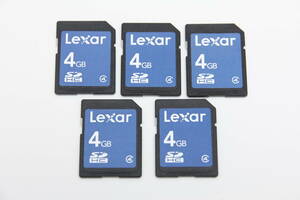 4GB SDHCカード　Lexar　●5枚セット●