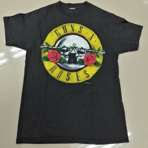 D03 バンドTシャツ　ガンズアンドローゼズ　ヴィンテージ　シングルステッチ　GUNS N ROSES WAS HERE