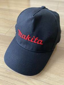 新品 未使用 帽子 キャップ マキタ makita 黒 ブラック 赤刺繍 アウトドア 作業帽子 野球帽 匿名配送 格安　激安　お買得