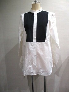 レキップ　白黒　ヨシエイナバ　ブラウスシャツ　黒白　サイズ40　送料無料