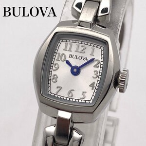 【稼働 良品ABランク】BULOVA ブローバ 96L221 シルバーカラー文字盤 クォーツ レディース腕時計 5-15-A