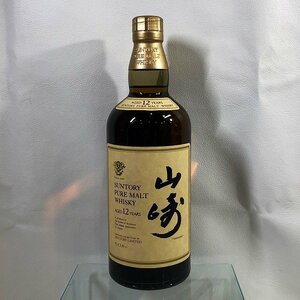 サントリー ピュアモルト ウィスキー 山崎 12年 750ml 43% 未開栓 古酒 お酒 F308-1