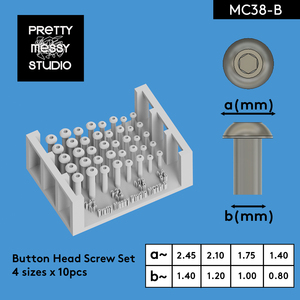 ３Ｄプリンター ディテールアップ ボタンヘッドボルト 模型 #MC38-B