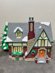 Department 56 デパートメント56 Snow Village OAK GROVE TUDOR 照明 ランプ ミニチュアハウスインテリア②