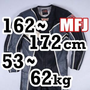 返品可◆MFJ公認 クリーニング済み レザーレーシングスーツ 革ツナギ ナンカイ南海 正規品◆推定10万円◆J424