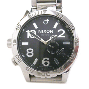 ◎NIXON ニクソン SIMPLIFY シンプリファイ THE51-30 ビッグフェイス メンズ 腕時計 アナログ クォーツ ブラック文字盤×シルバー ON5852