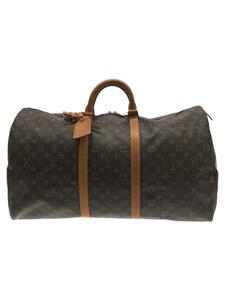 LOUIS VUITTON◆キーポル60_モノグラム_BRW/PVC/BRW