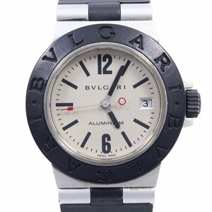 【訳あり品】ブルガリ アルミニウム クォーツ レディース 腕時計 シルバー文字盤 AL29A【いおき質店】