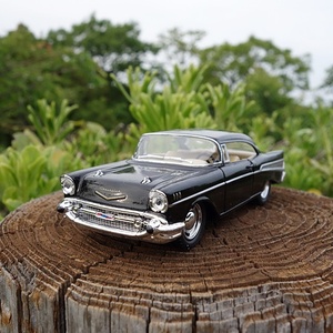 【送料350円】コルベット ベルエア １９５７年式 1/40 ブラック ＣＨＥＶＲＯＬＥＴ ＢＥＬＡＩＲ アメ車