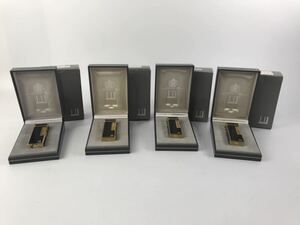 1000円〜●★着火未確認★ガスライター dunhill ダンヒル スクエア ローラー式 ブラック スイス製 まとめ ★okoy-2632294-233★op3694