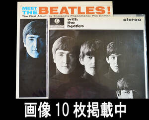 ビートルズ LP BEATLES With The Beatles PARLOPHONE盤 MEET THE BEATLES キャピトル盤 2枚セット レコード 画像10枚掲載中