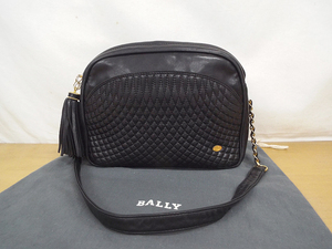 ■BALLY バリー　キルティングレザー　ハンドバッグ　タッセル