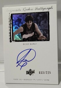 NBAカード upper deck exquisite RICKY RUBIO /225 AUTO リッキー・ルビオ サイン 225枚限定 送料無料